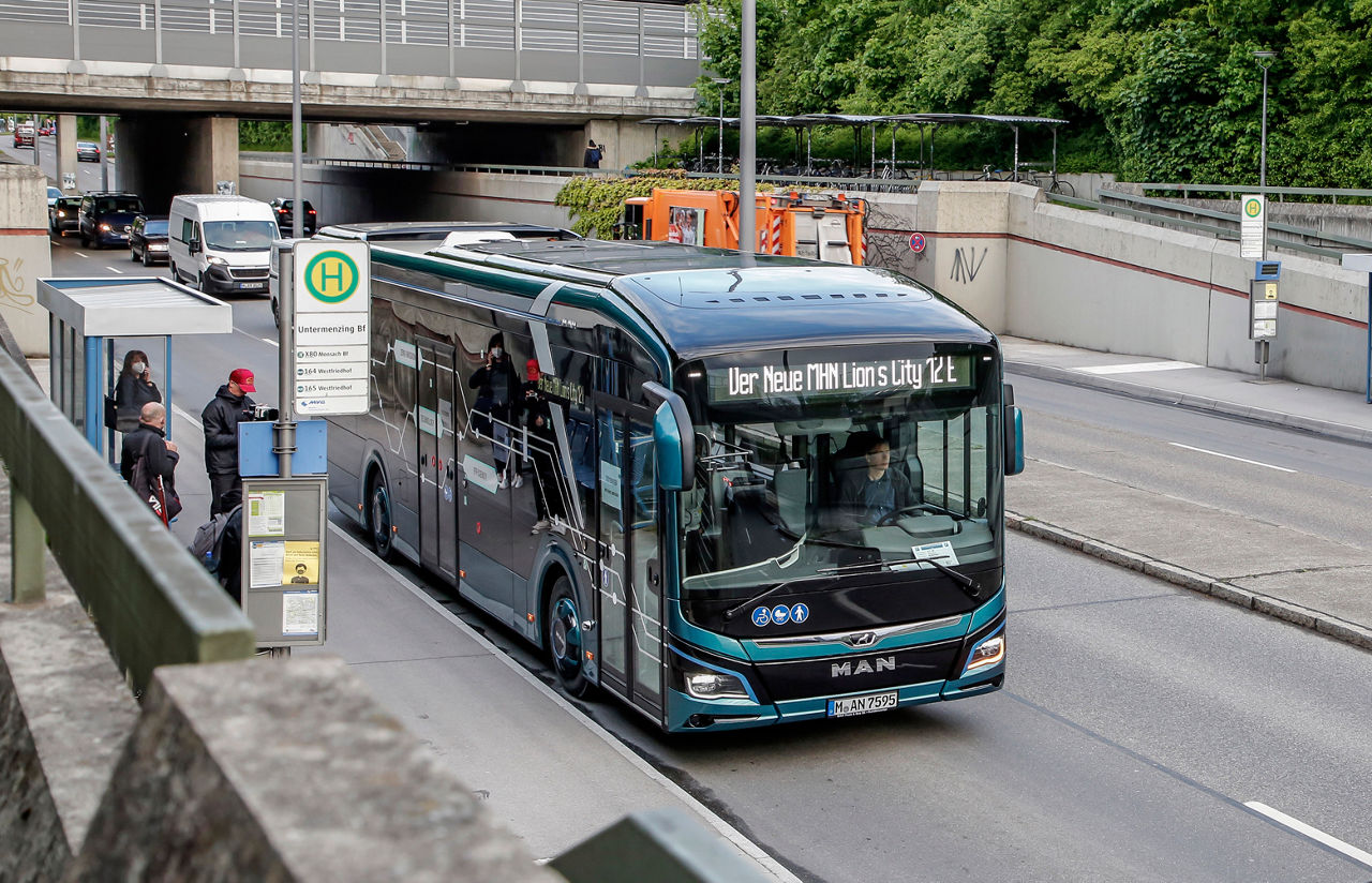 MAN Efficiency Run, mit dem MAN eBus Lions City 12e