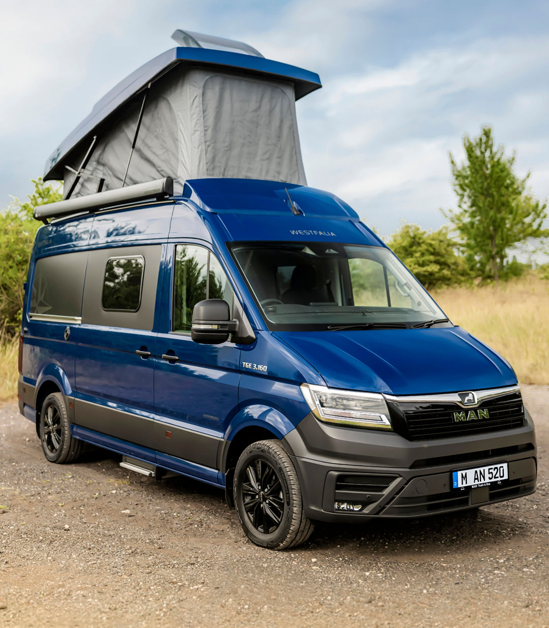 Kempingové vozidlo Westfalia Sven Hedin Premium postavené na báze modelu MAN TGE.