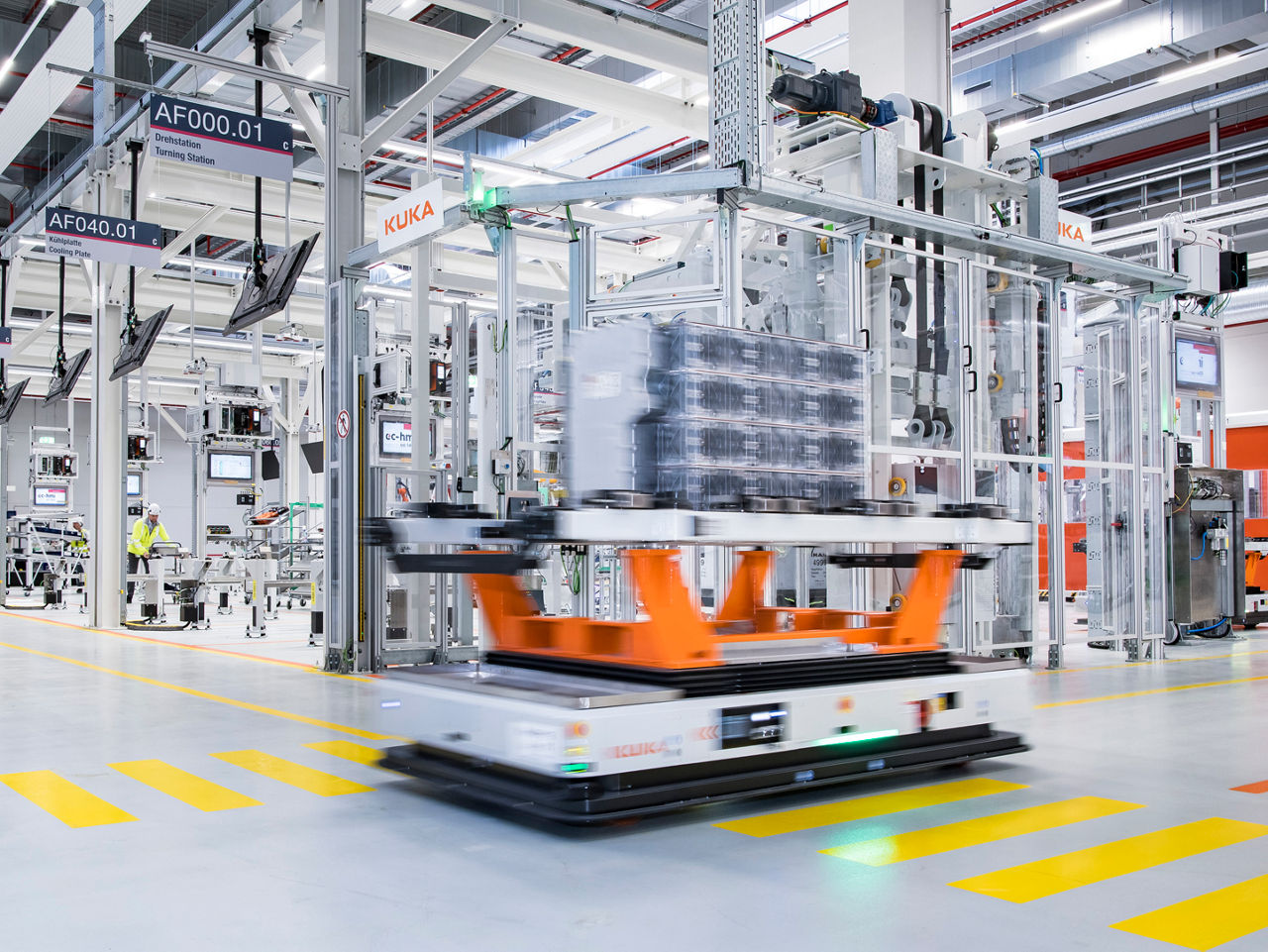 Automatizovaná výroba s robotickým systémem KUKA v závodě MAN.