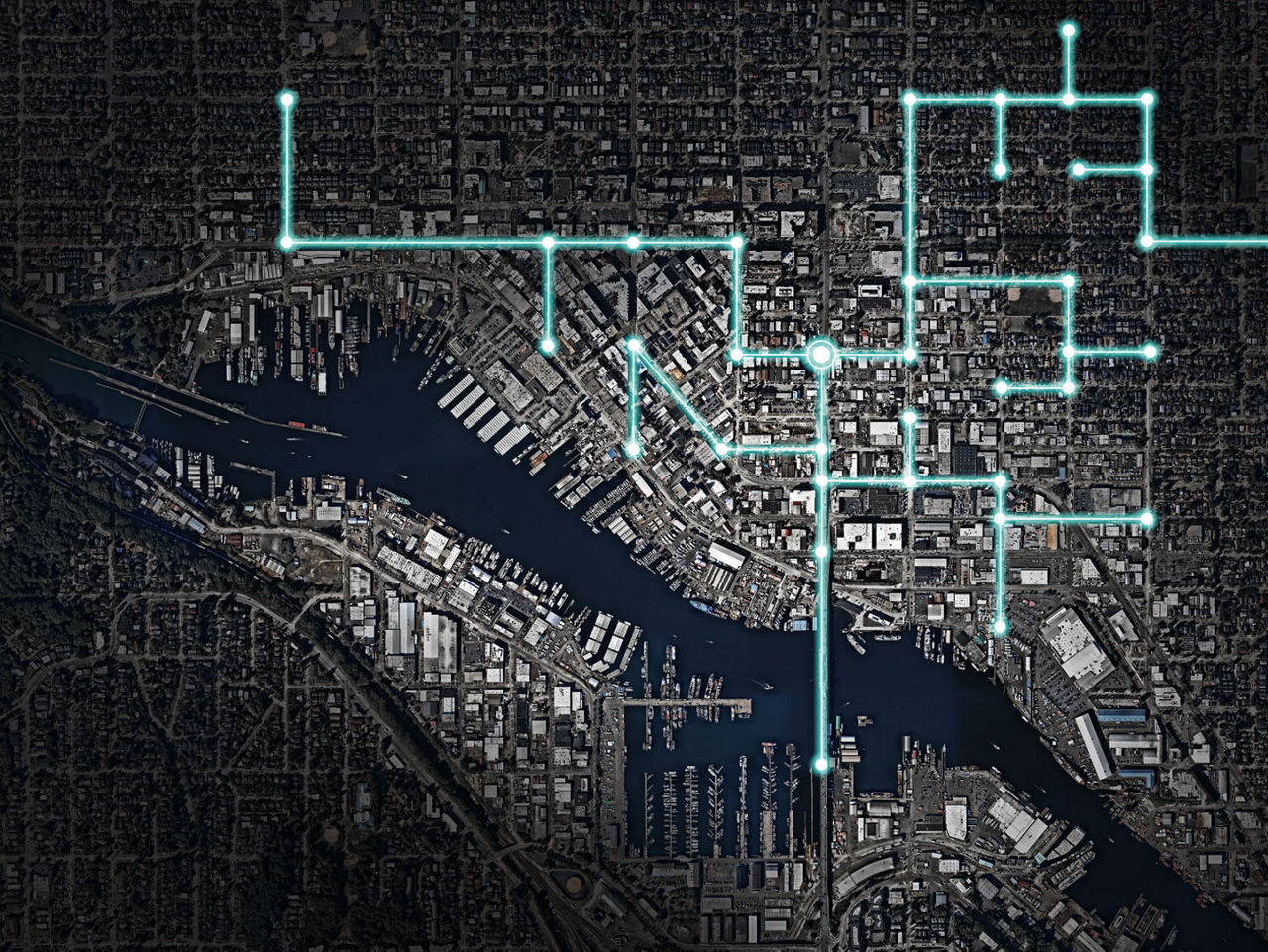 Various shots of the Seattle/Tacoma water edge areas