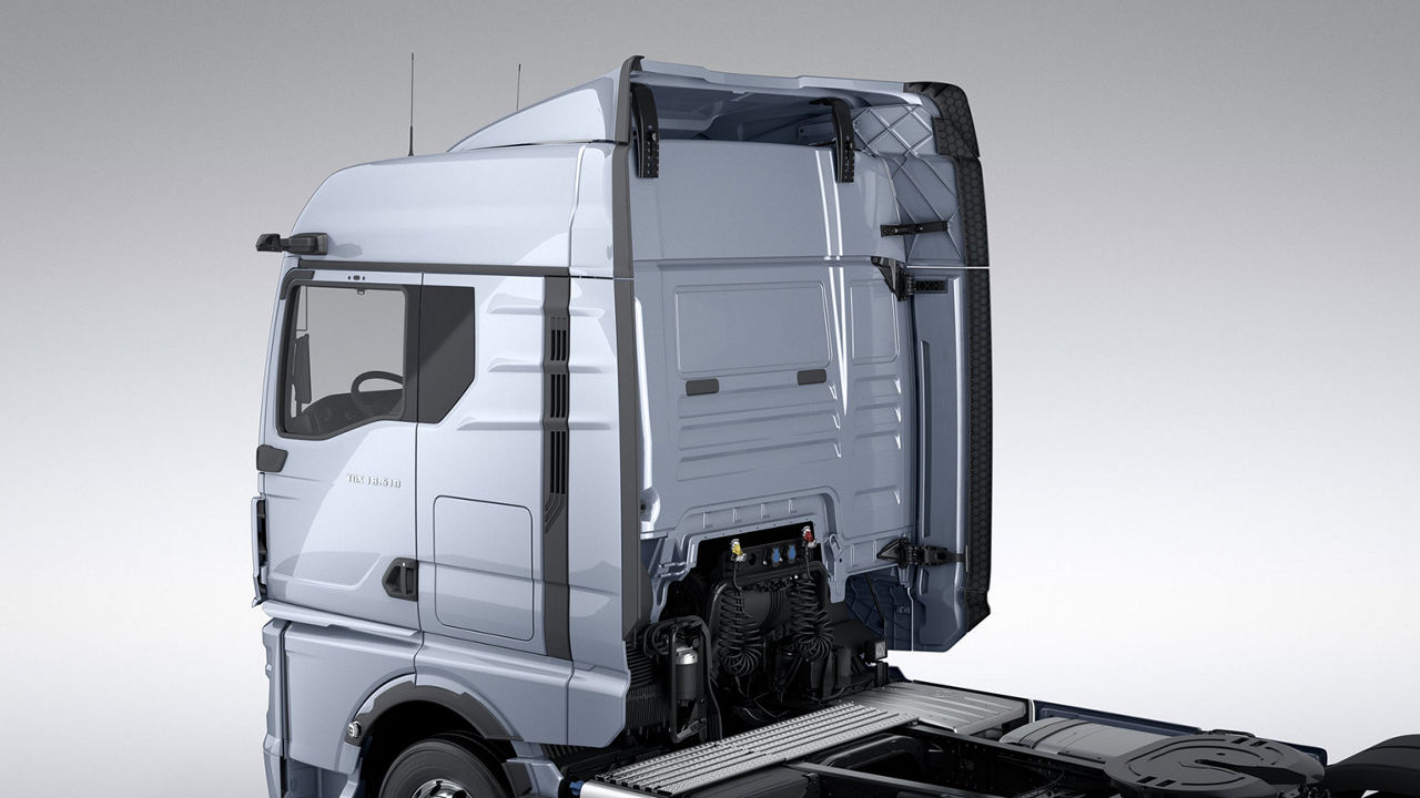 Nástavec pro boční panely na MAN TGX