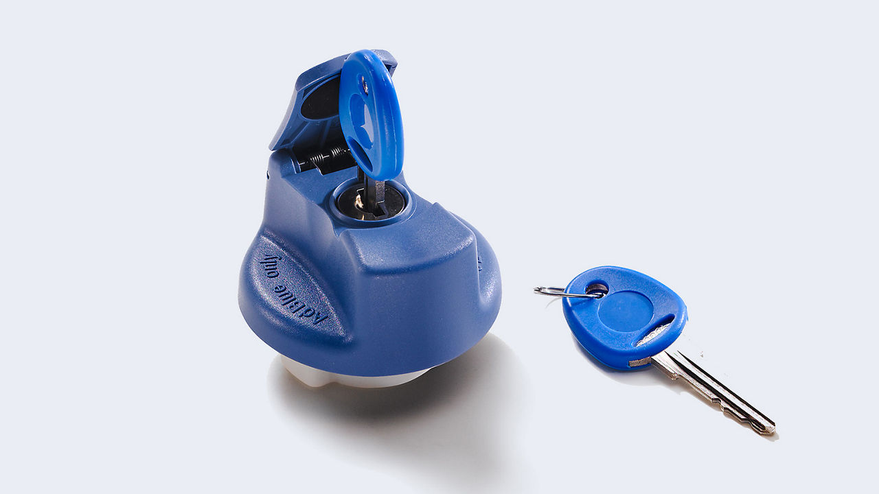 Uzamykatelný uzávěr zásobníku AdBlue