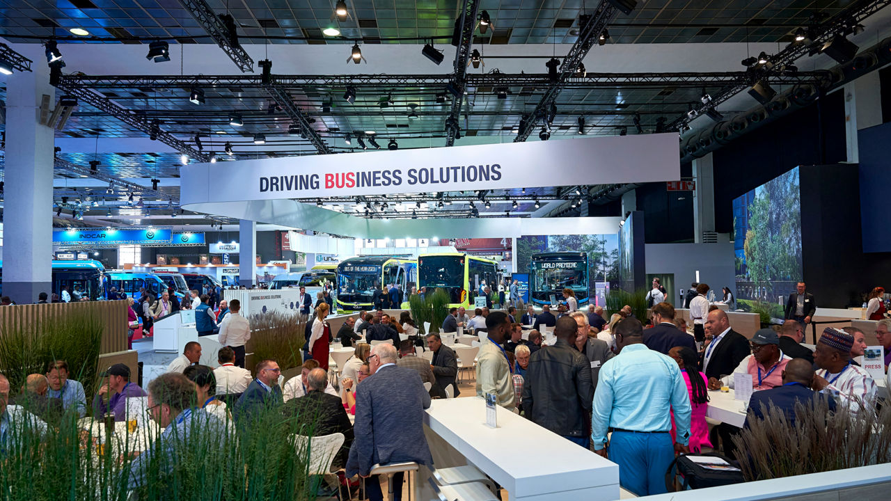 The MAN booth at Busworld