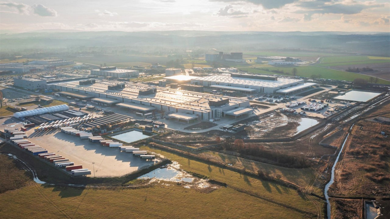 Das MAN Werk in Krakau aus der Vogelperspektive