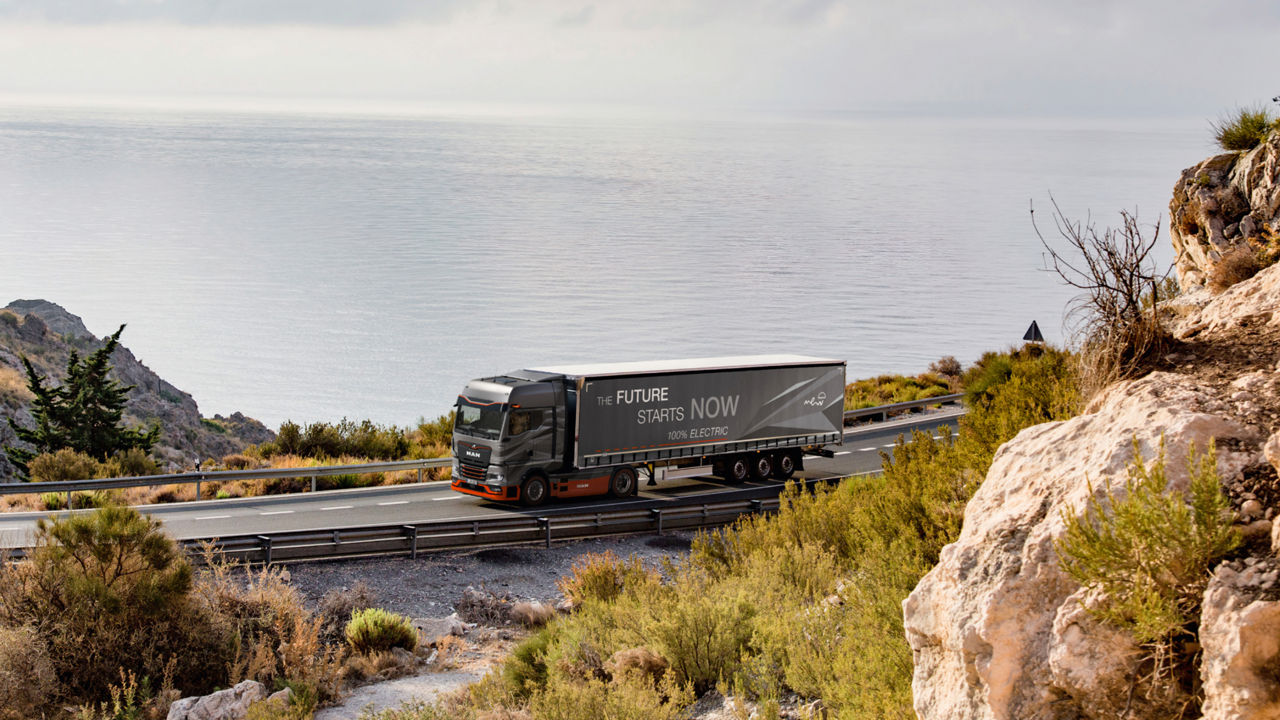 The MAN eTrucks on the road