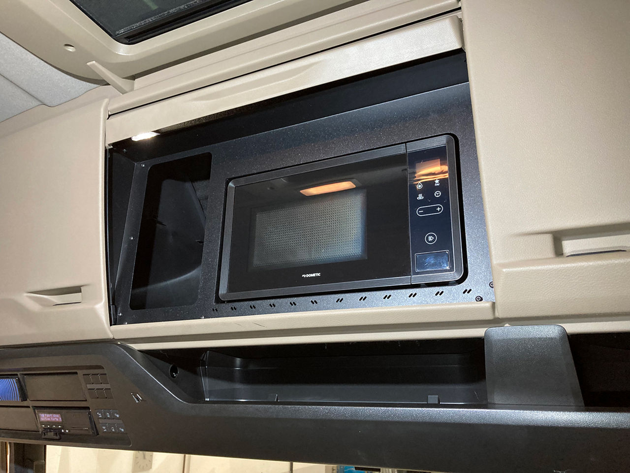 Microwave with installation frame
