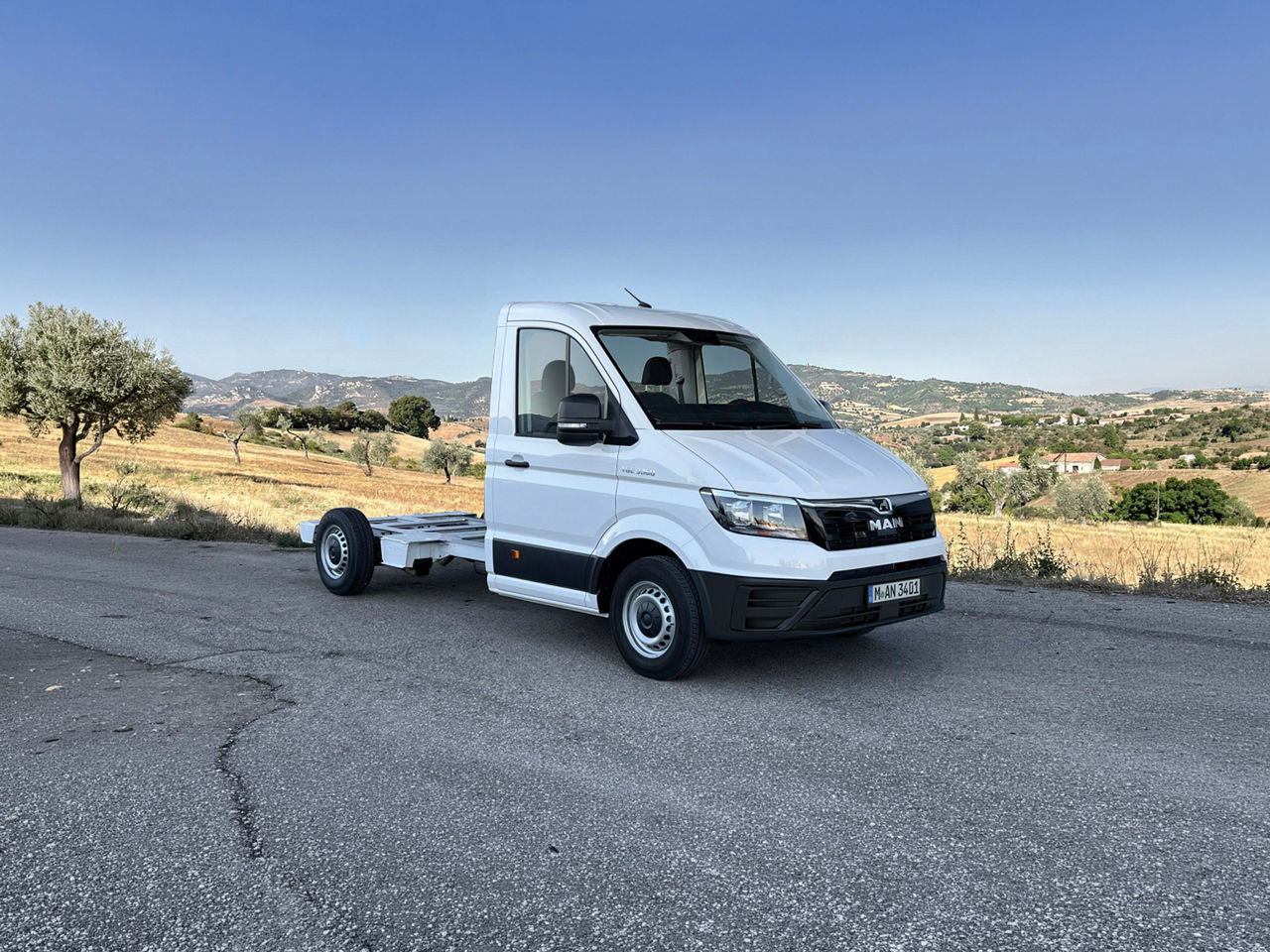 MAN TGE Windlauf als Plattform für Reisemobilaufbauten
