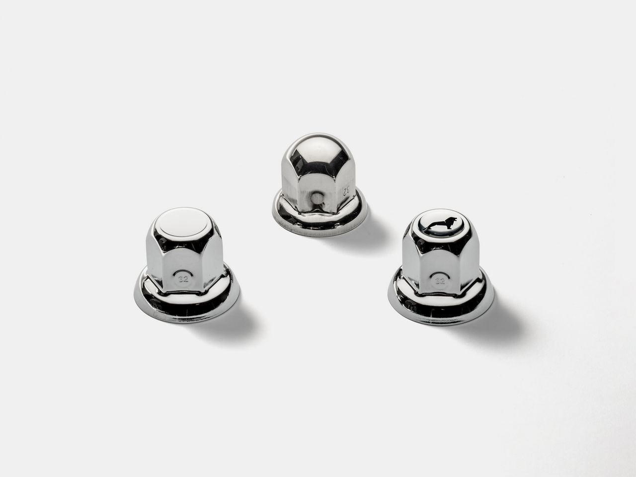 Radmutterschutzkappen aus Edelstahl