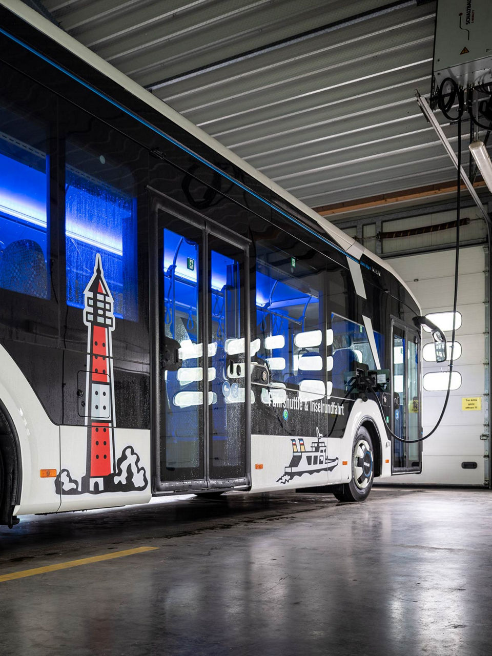 MAN Lion's City E parked at the depot