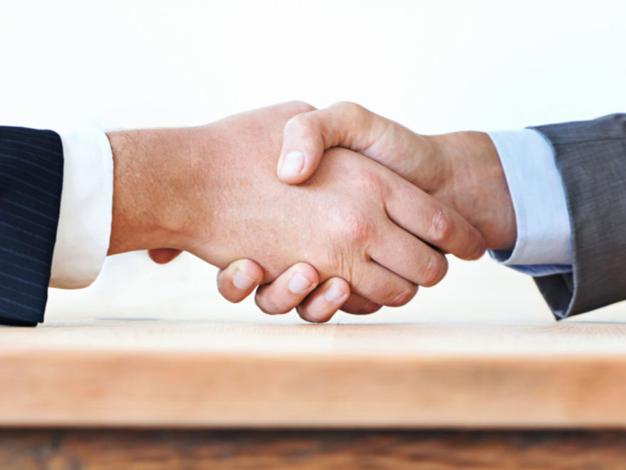 Darstellung eines Handschlags