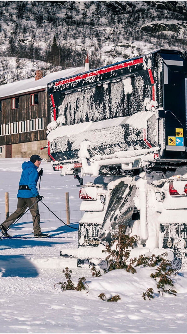 Ansicht eines Ski-Gebiets in Norwegen