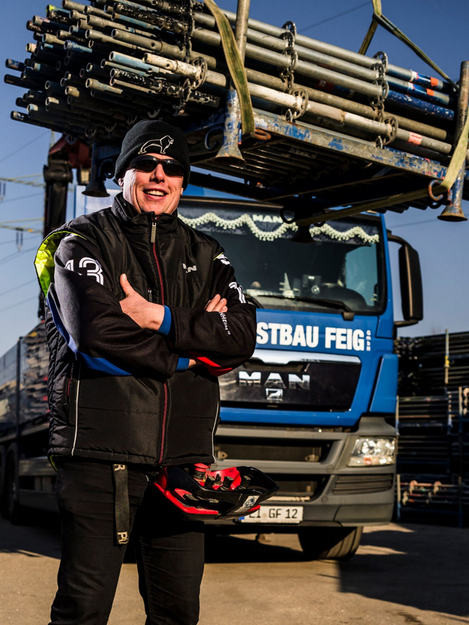 MAN Lkw Fahrer Chris Merkl