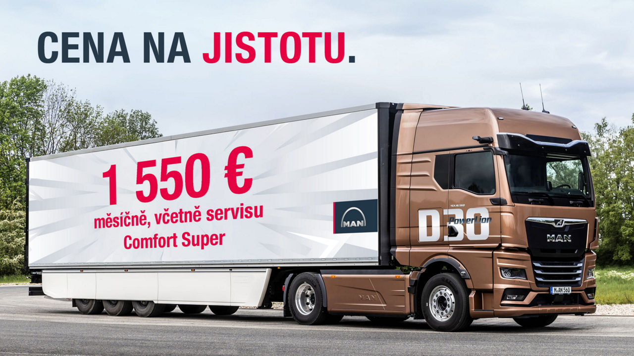 MAN TGX s motorem D30 PowerLion SKLADEM