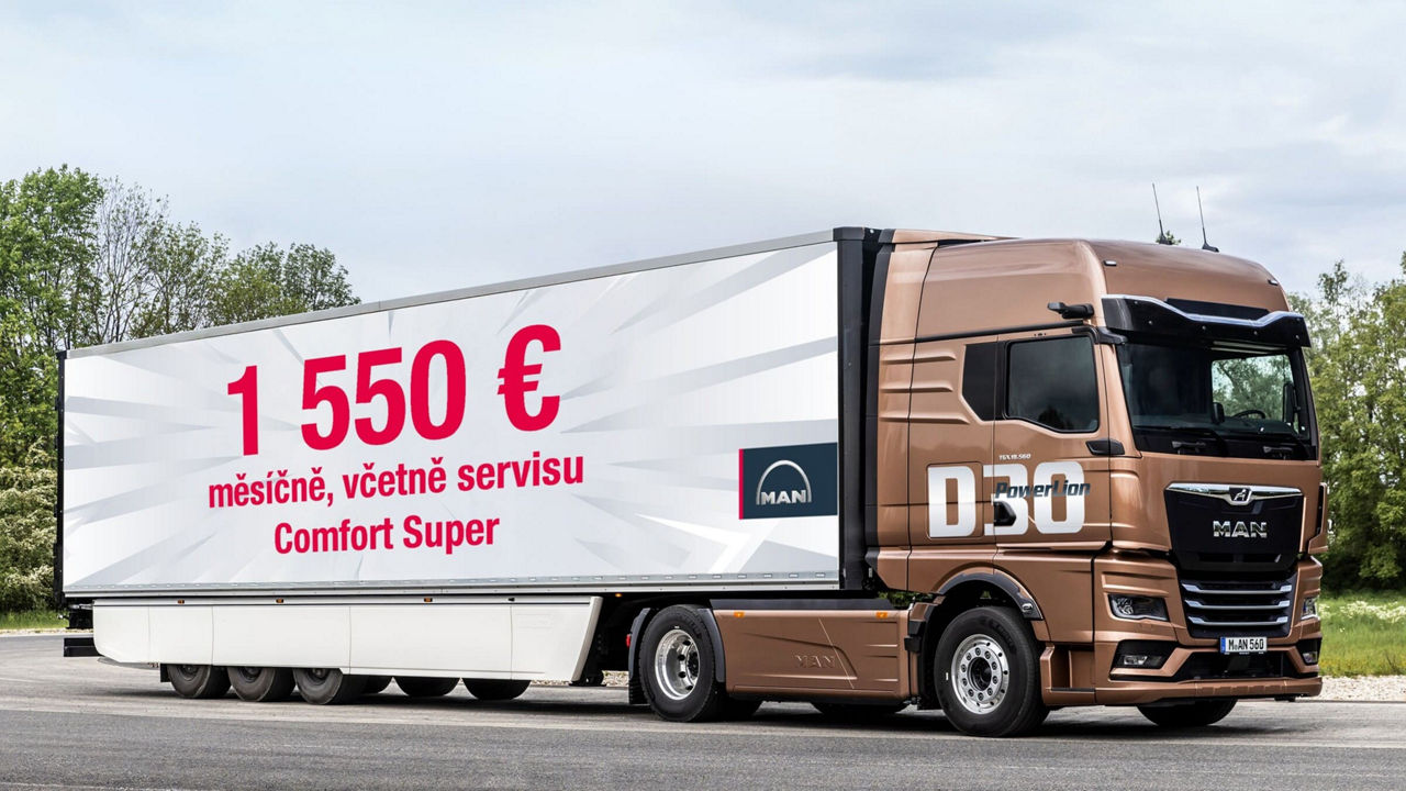 MAN TGX s motorem D30 PowerLion SKLADEM