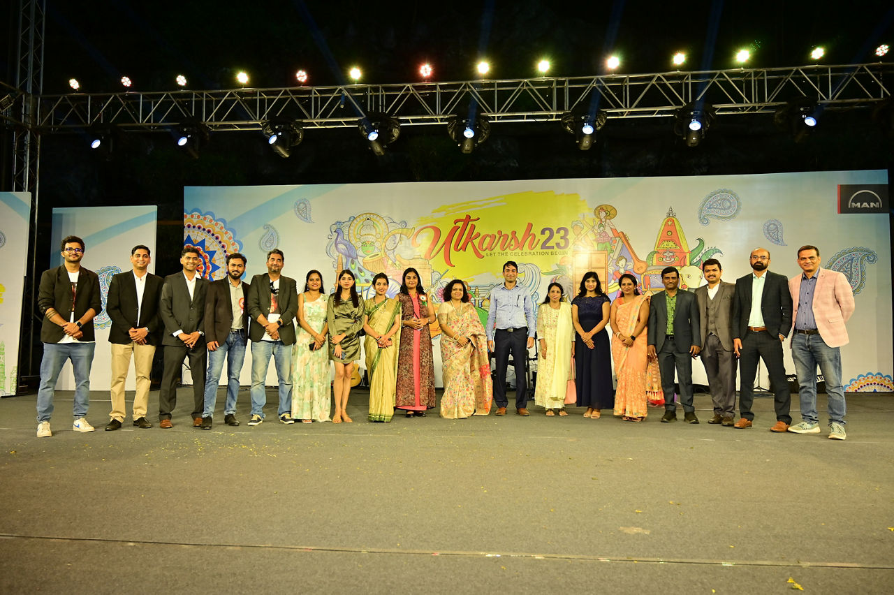 Committee members on stage utkarsh 2023