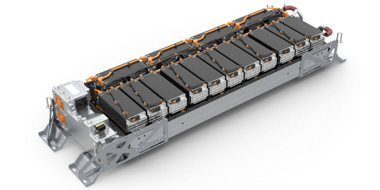 Ein Bild der Batteriepacks des MAN Lion's City E.