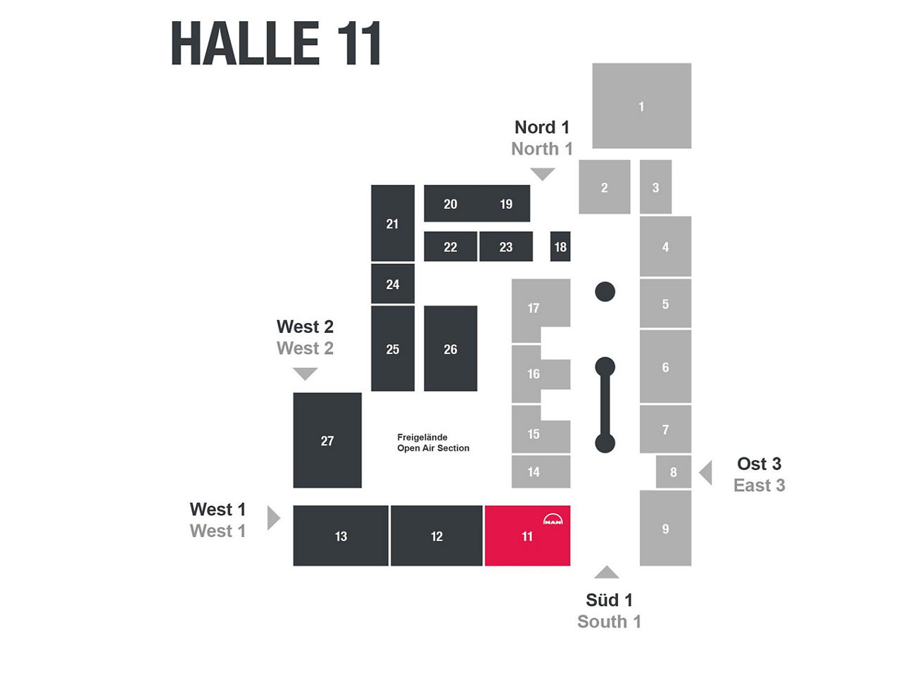 Hallenplan der IAA 2026