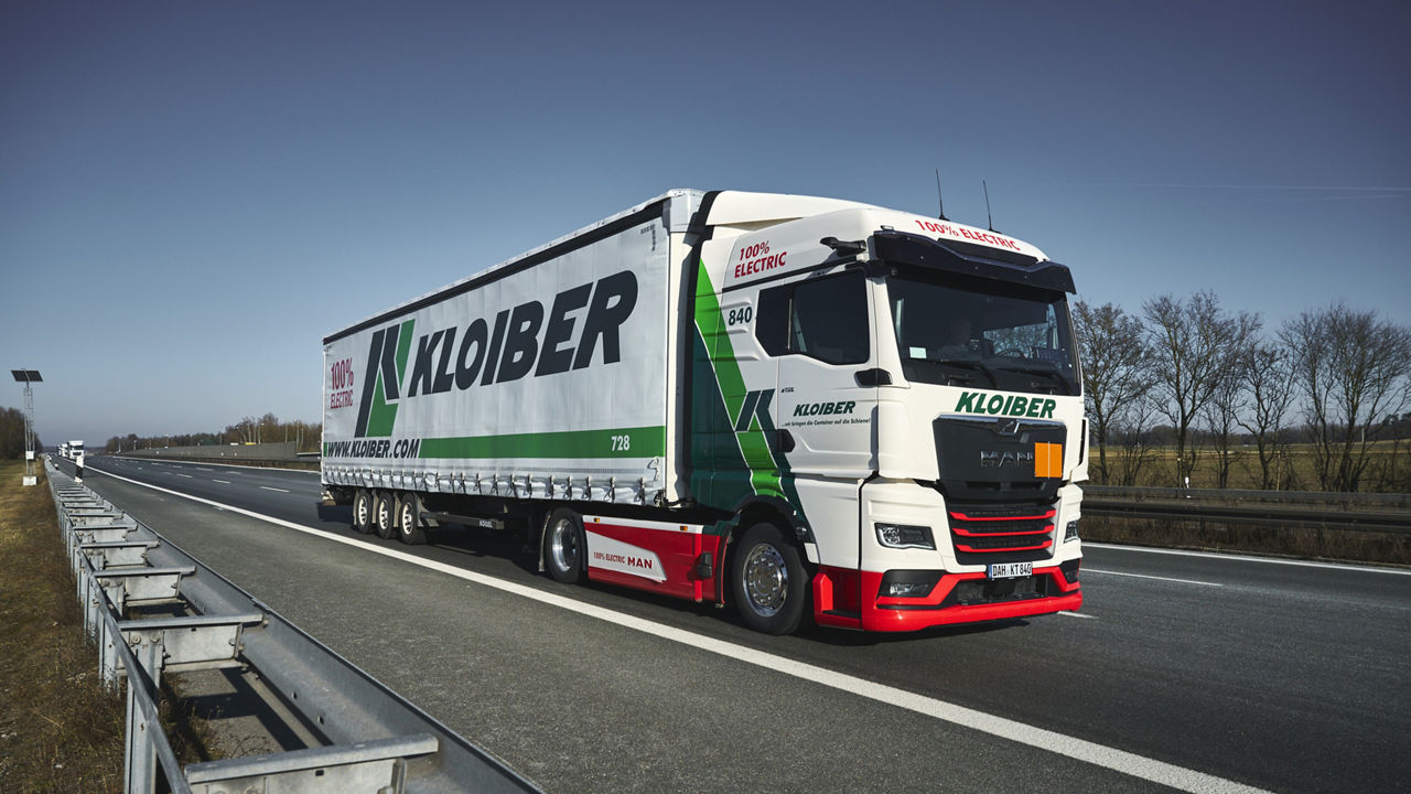 MAN eTGX des Logistikunternehmen Kloiber