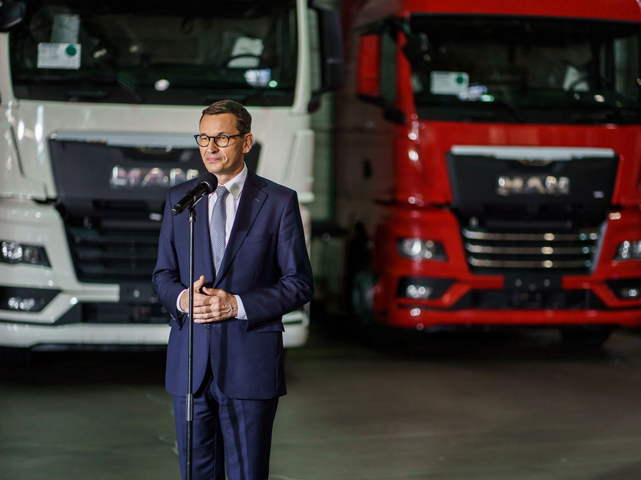 Wystąpienie Premiera Morawieckiego w fabryce