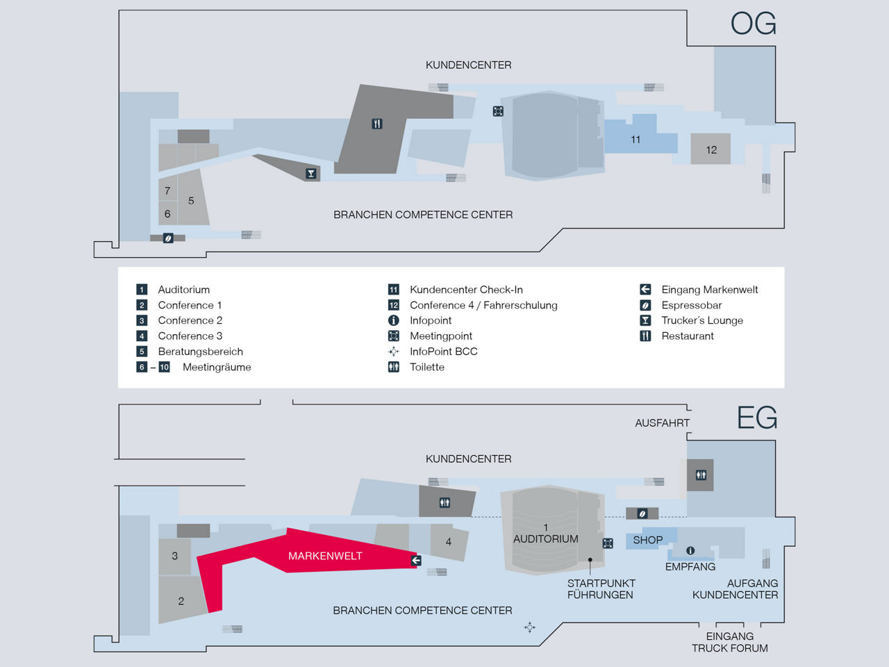 Gebäudeplan MAN Truck Forum München
