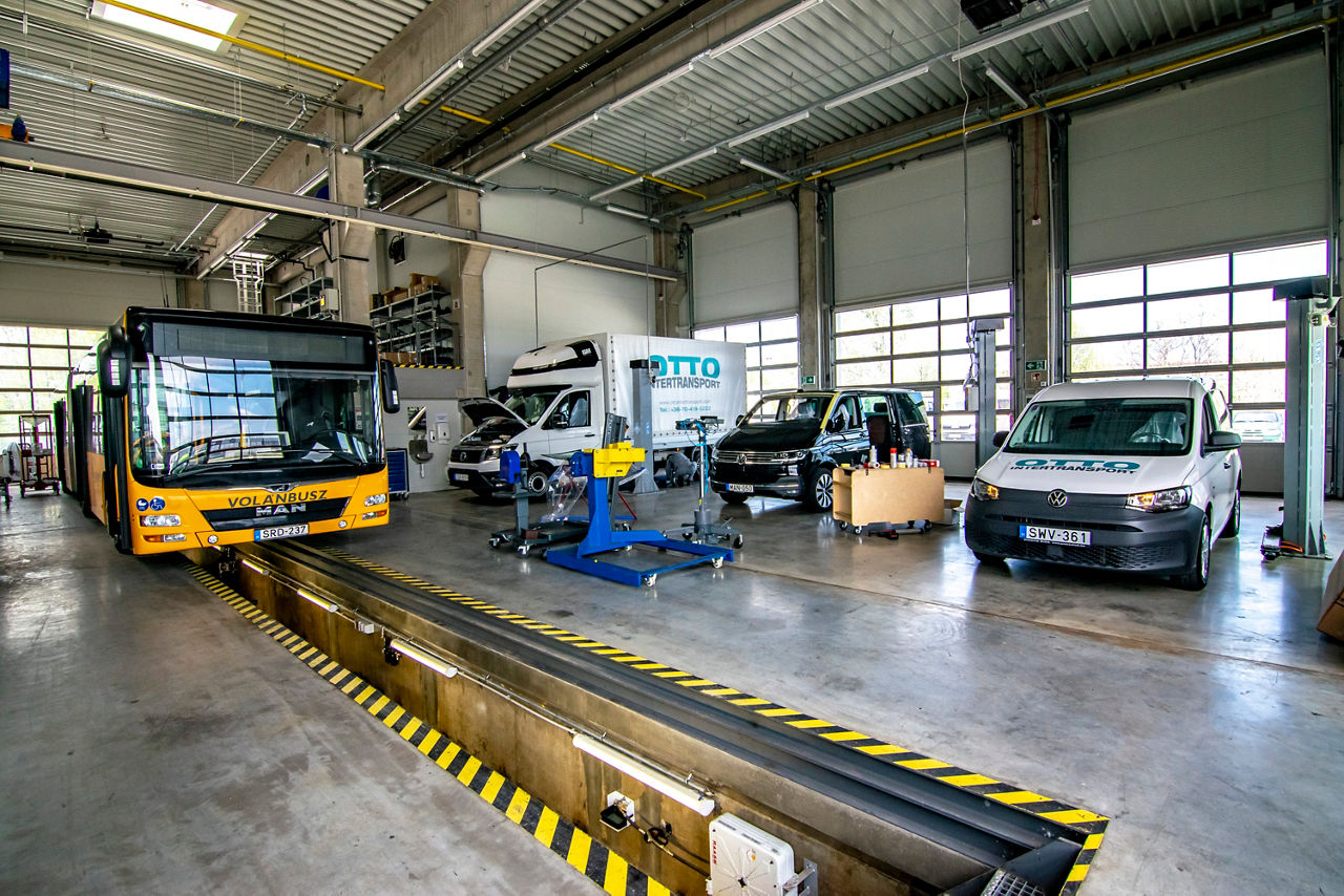 Három műhelyállás és kiválóan képzett szakembergárda várja a kishaszonjárműveket