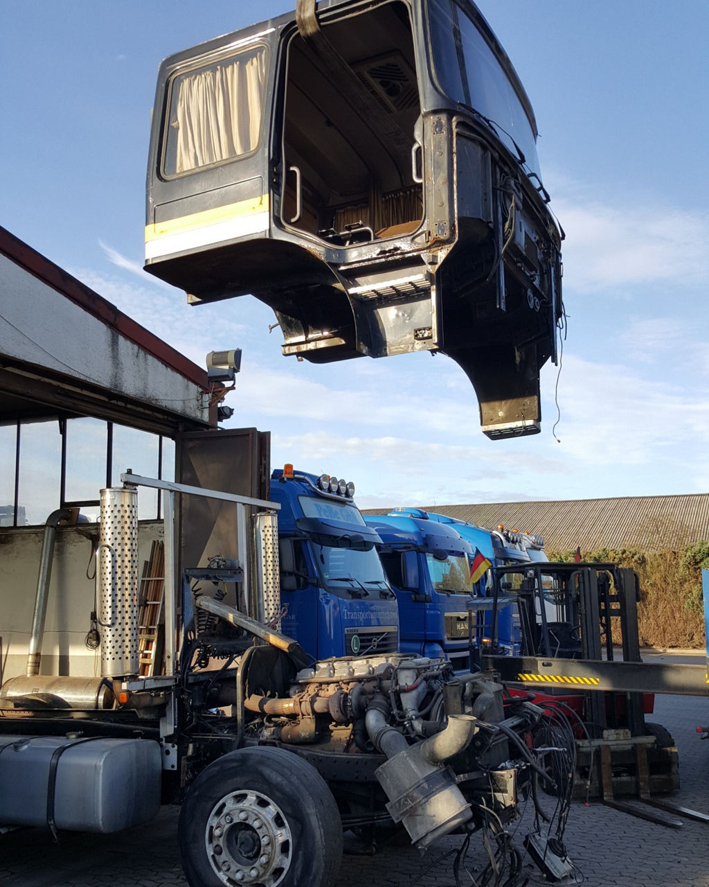 Restaurationsvorgang des alten MAN F8