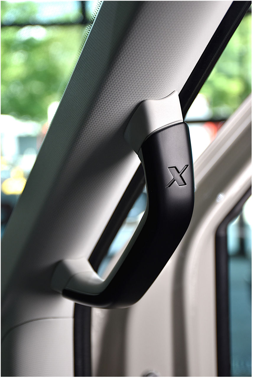 B-pillar grab handle