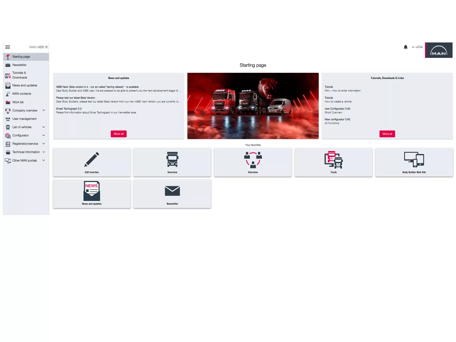 Insight into the ABBI Next portal