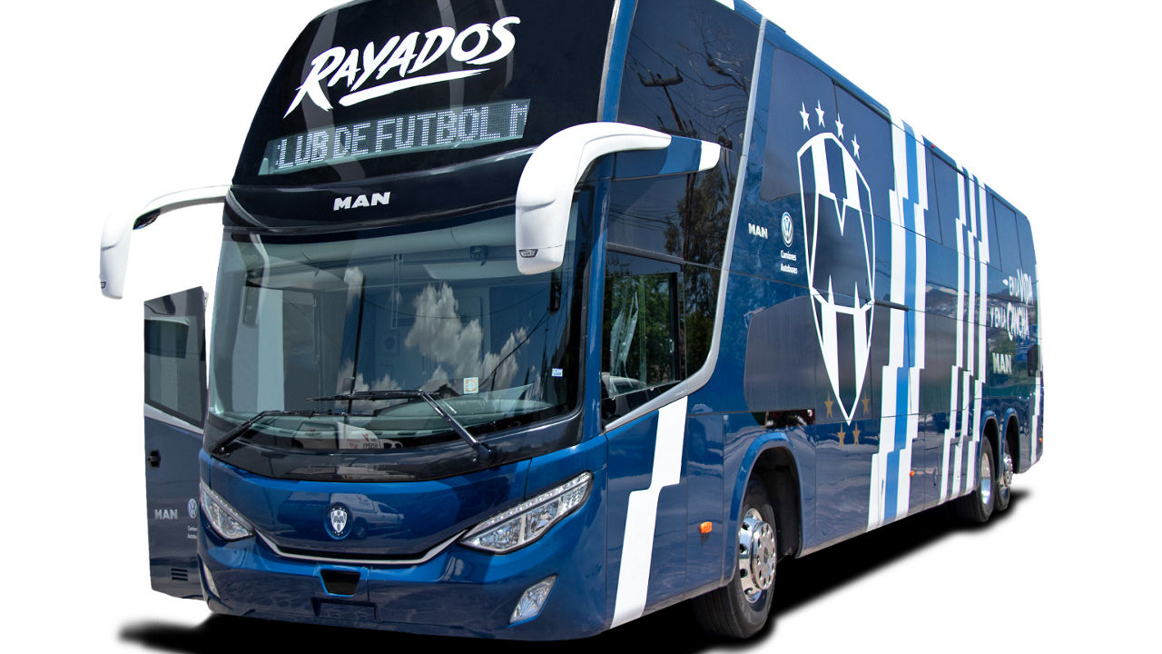 The team bus of the “Rayados” CF Monterrey, based on the RR4 MAN chassis