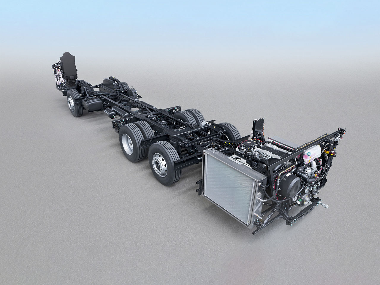 High-floor chassis coach