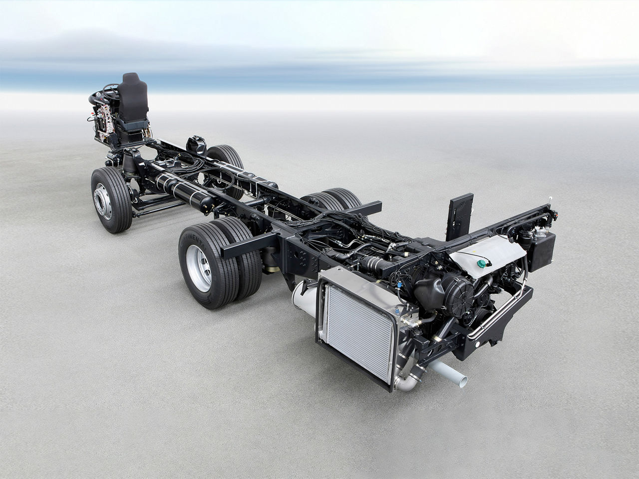 High-floor chassis intercity