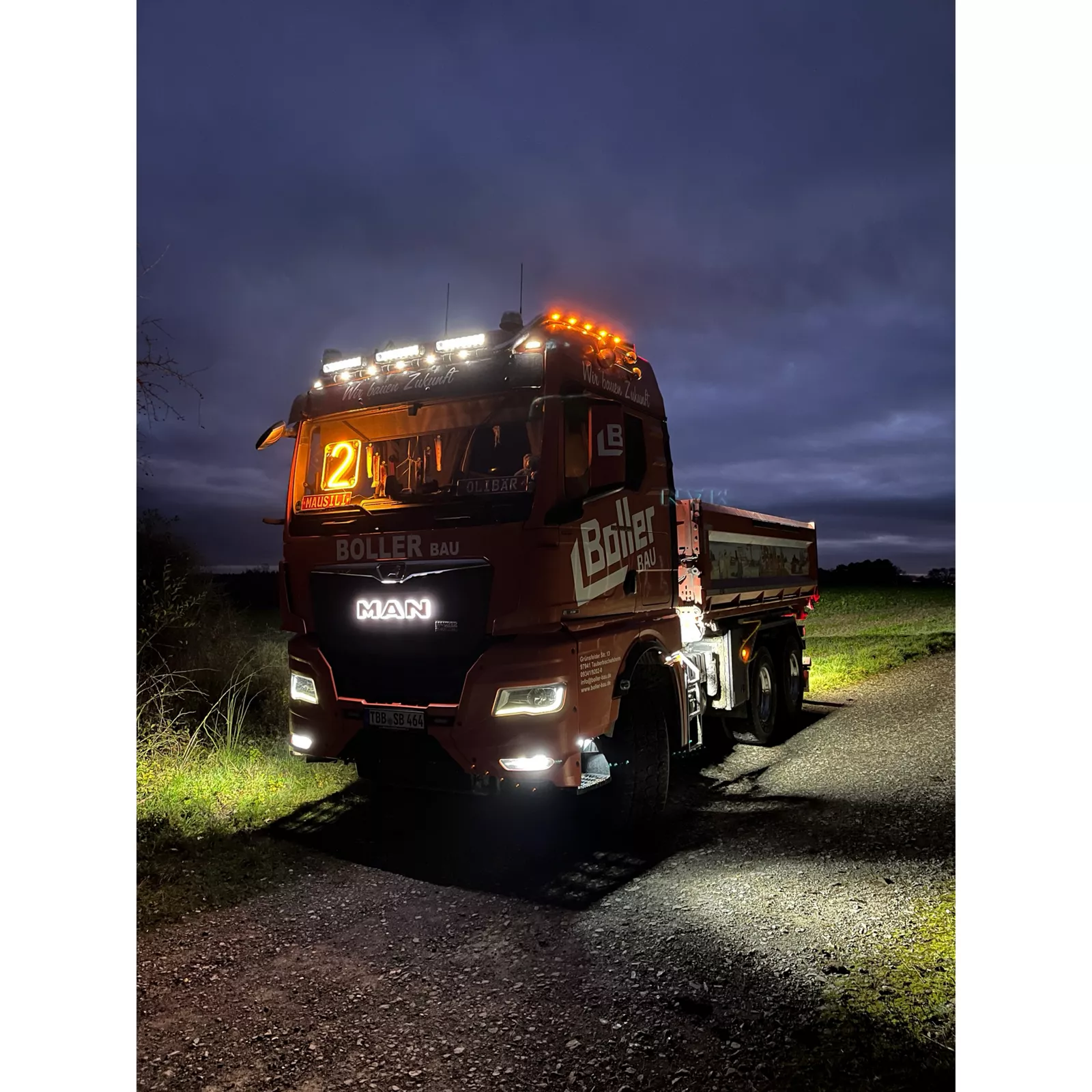 #2 Oliver Grimm von Boller Bau mit seinem MAN TGX 26.640
