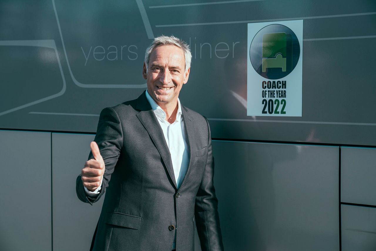 Remek: Rudi Kuchta, az autóbusz-üzletág vezetője el van ragadtatva a díjtól.