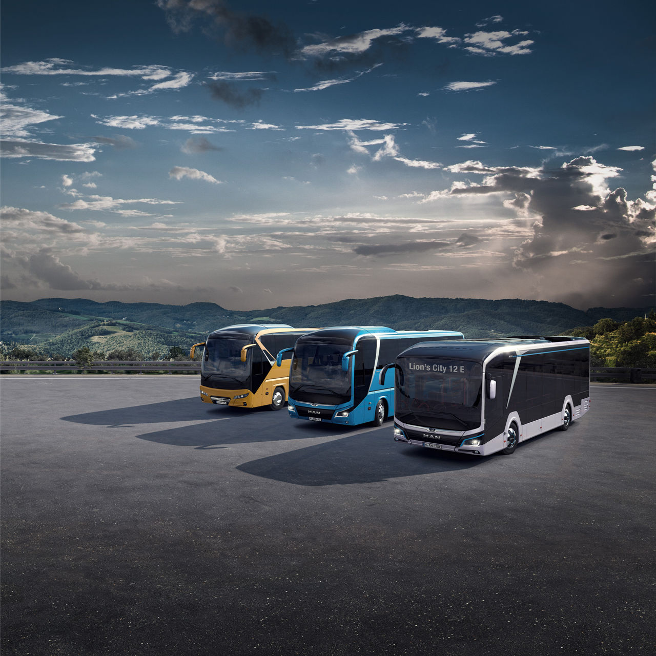 Die Range der MAN Busse