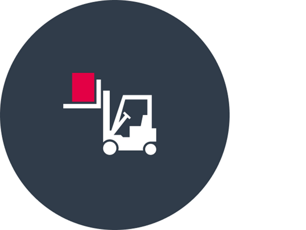 Icon of a forklift