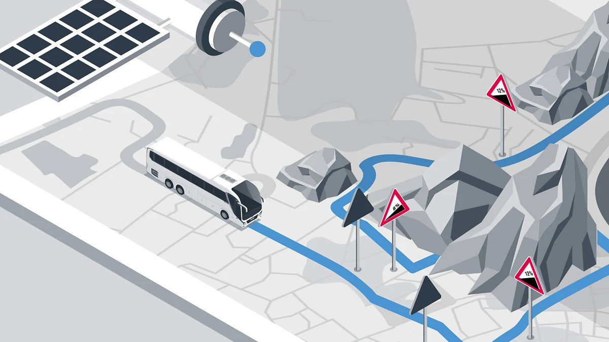 Régulateur de vitesse guidé par GPS : MAN EfficientCruise