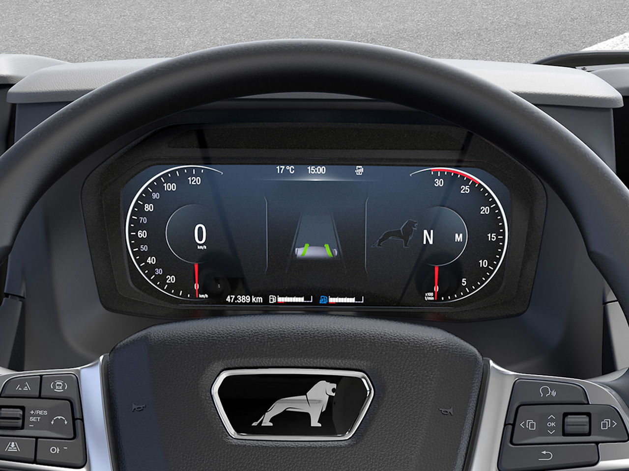 12-Zoll-Fahrerdisplay