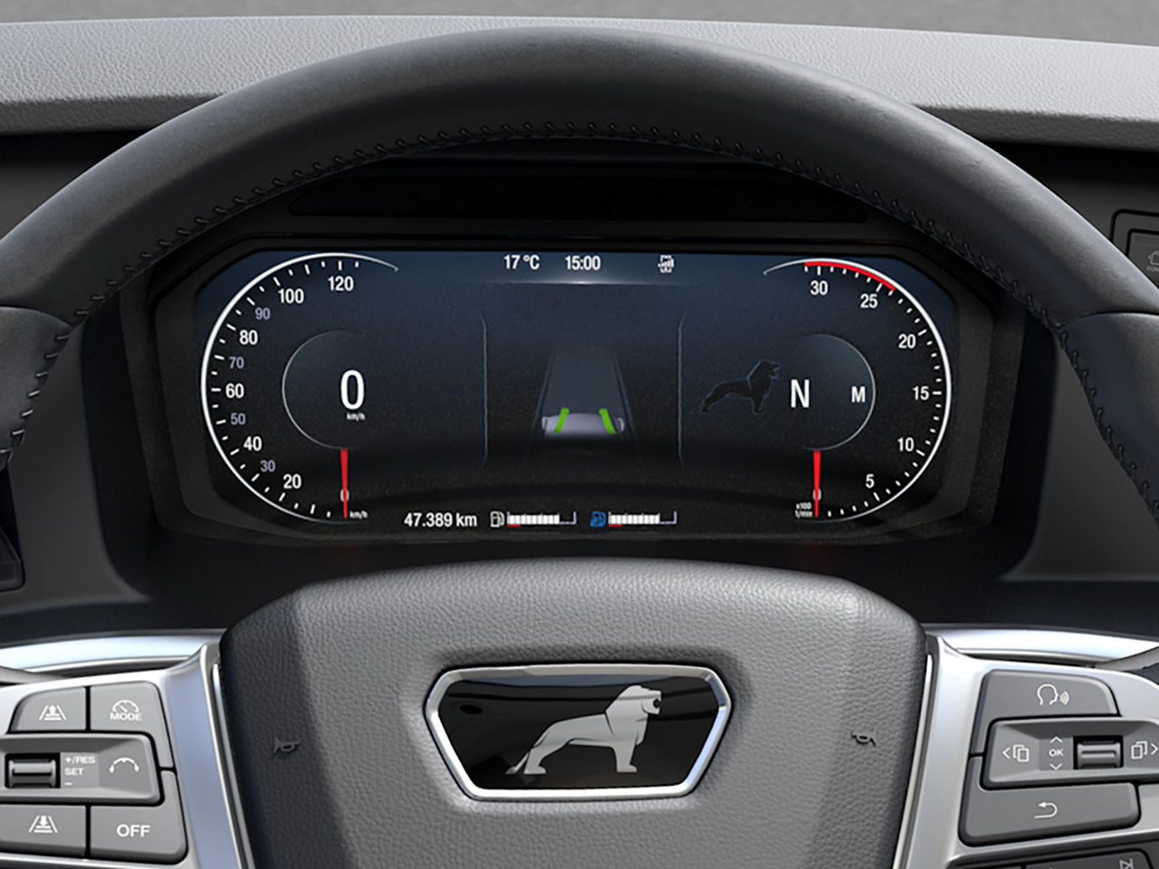 12-Zoll-Fahrerdisplay