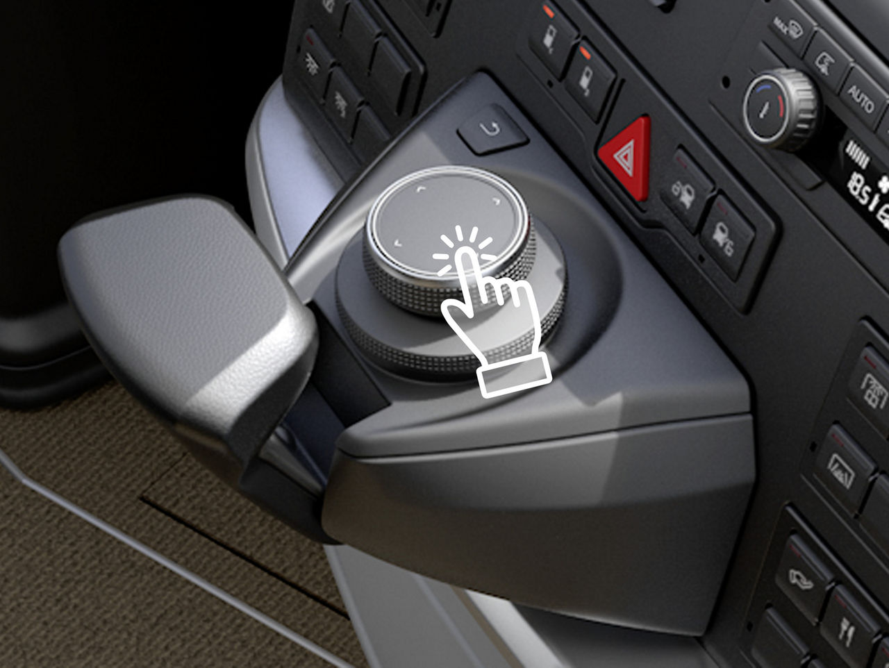 Integrierte Touchpad des MAN SmartSelect