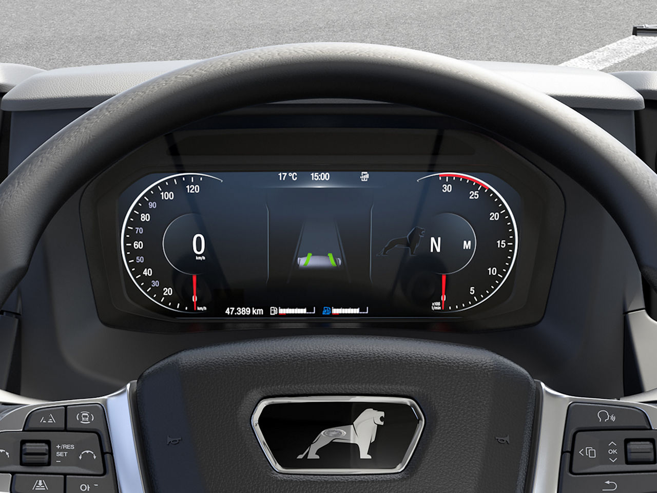 12-Zoll-Fahrerdisplay