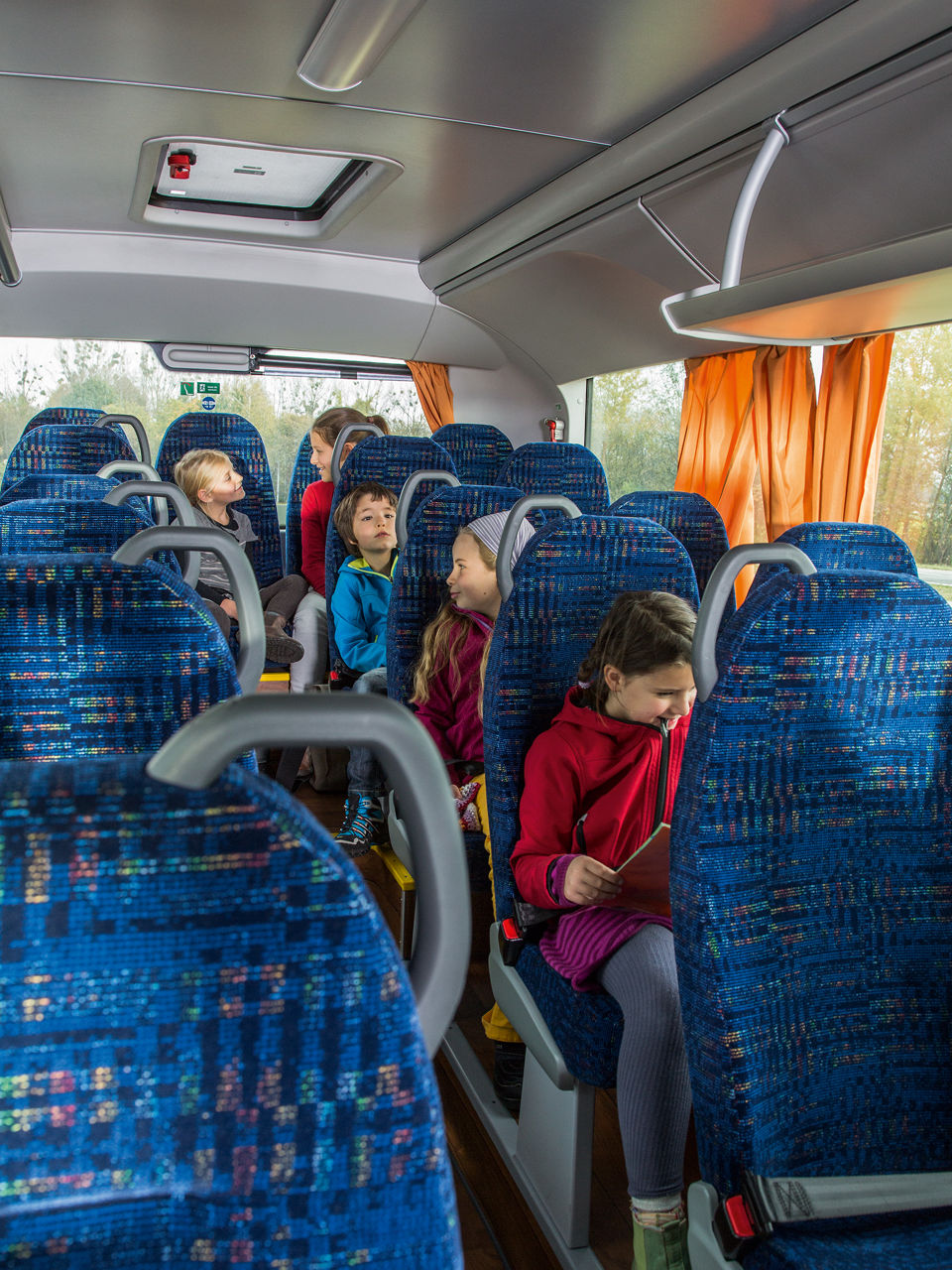 View of the driver’s seat in the MAN Lion’s Intercity