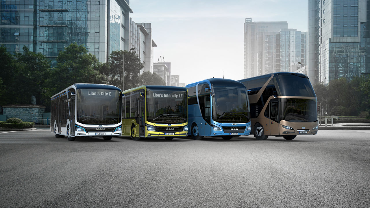 MAN und NEOPLAN Reisebusse