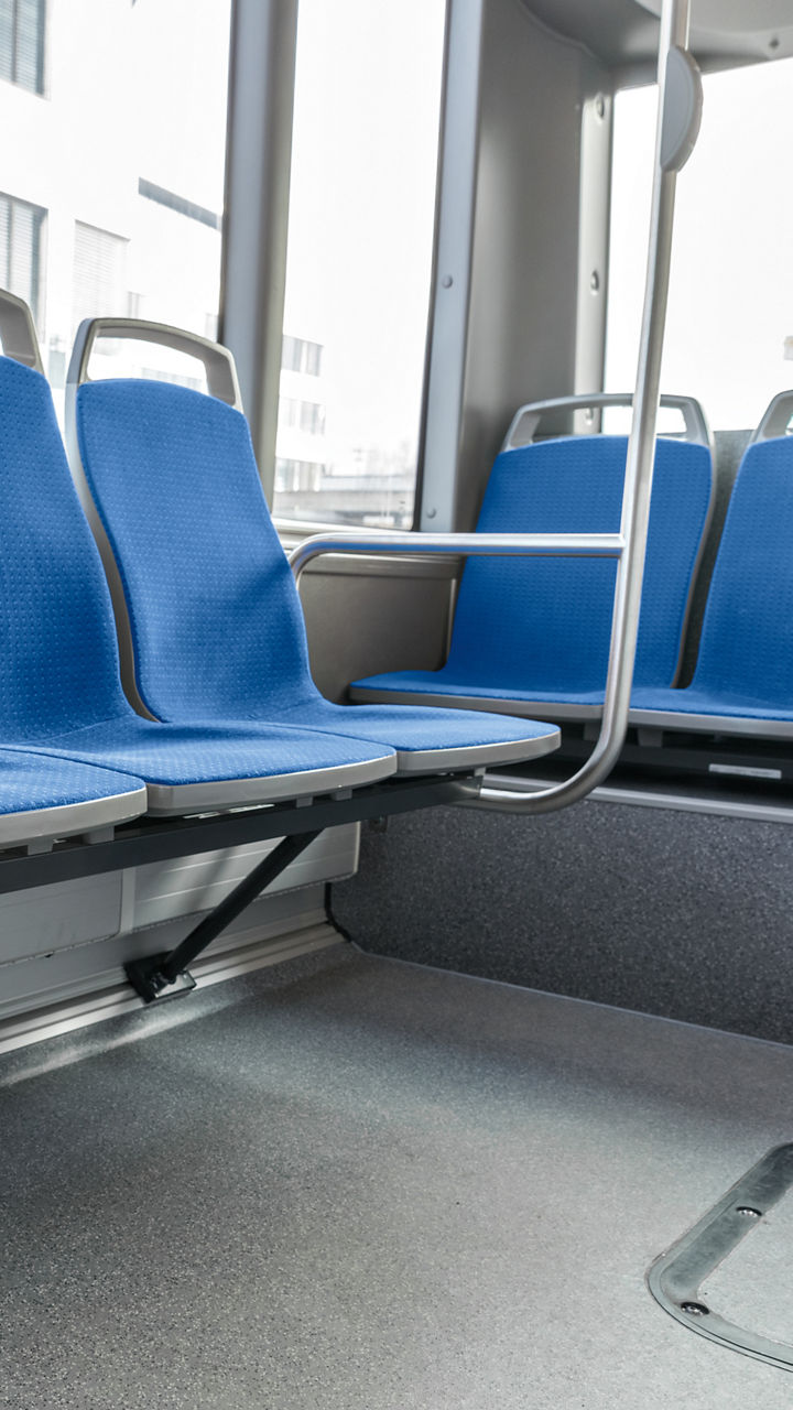 Maintenance and cleaning-friendly seat concept