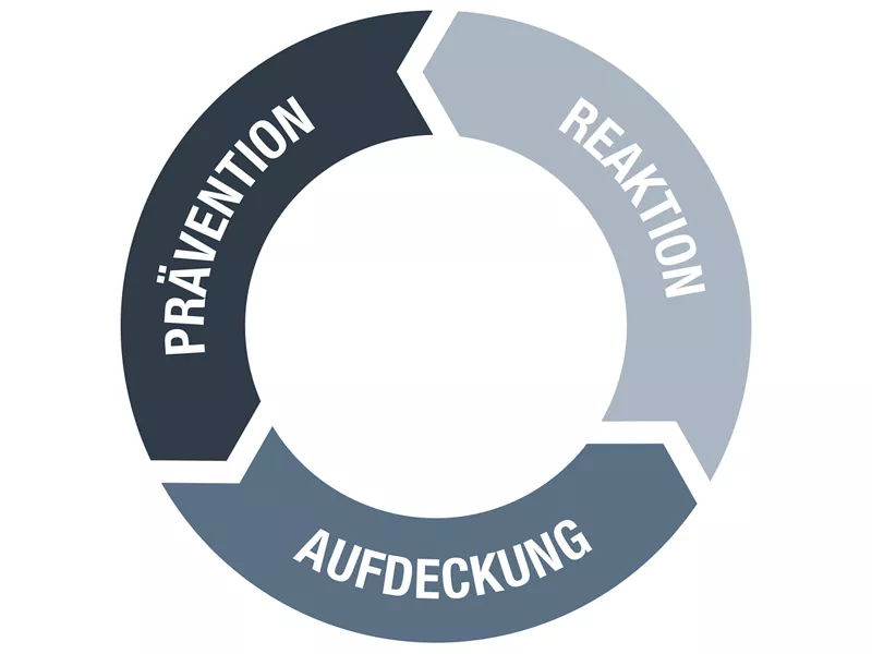 Eine Grafik zur Erklärung des MAN Compliance Programm