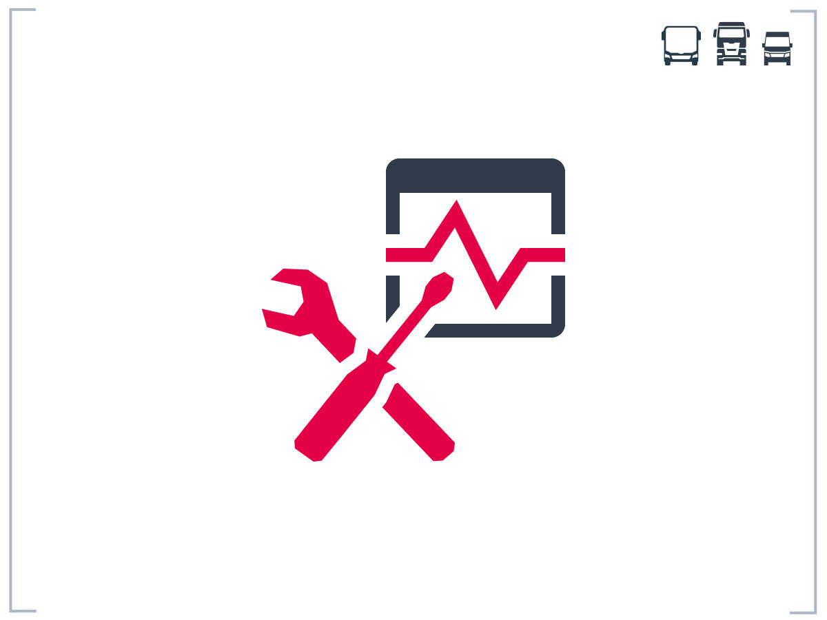 Onderhouds- en reparatiemanagement pictogram
