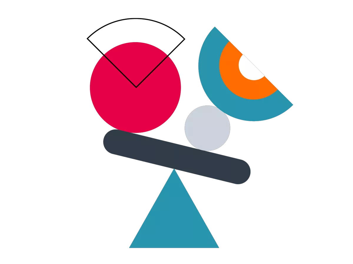 Illustration with a scale