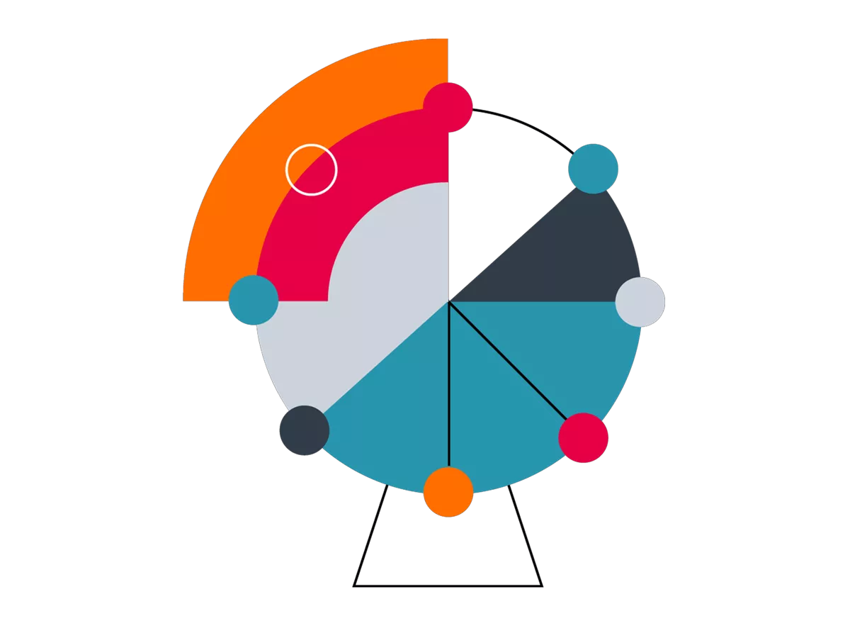 Illustration with a network