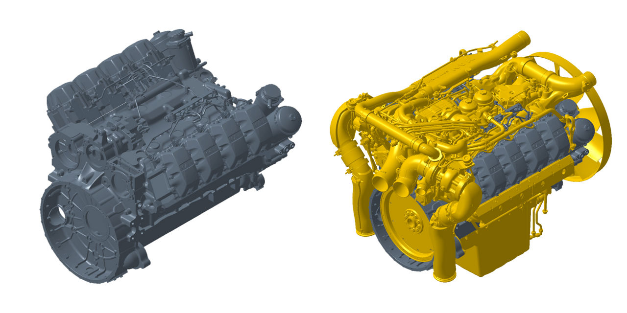On-road engine with body