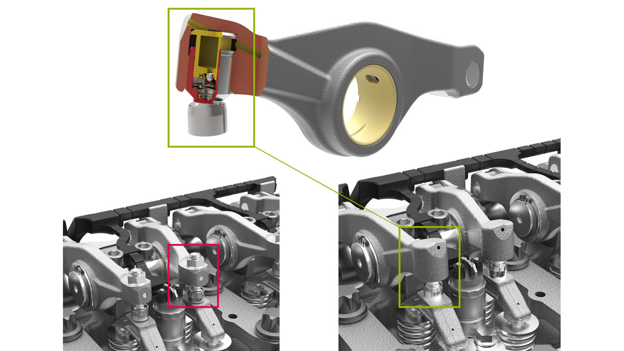 Hydraulic valve clearance adjustment