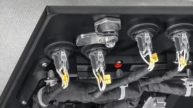 Engine room display of the alarm system